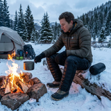 Thermal Goose Down Outdoor Pants lifestyle